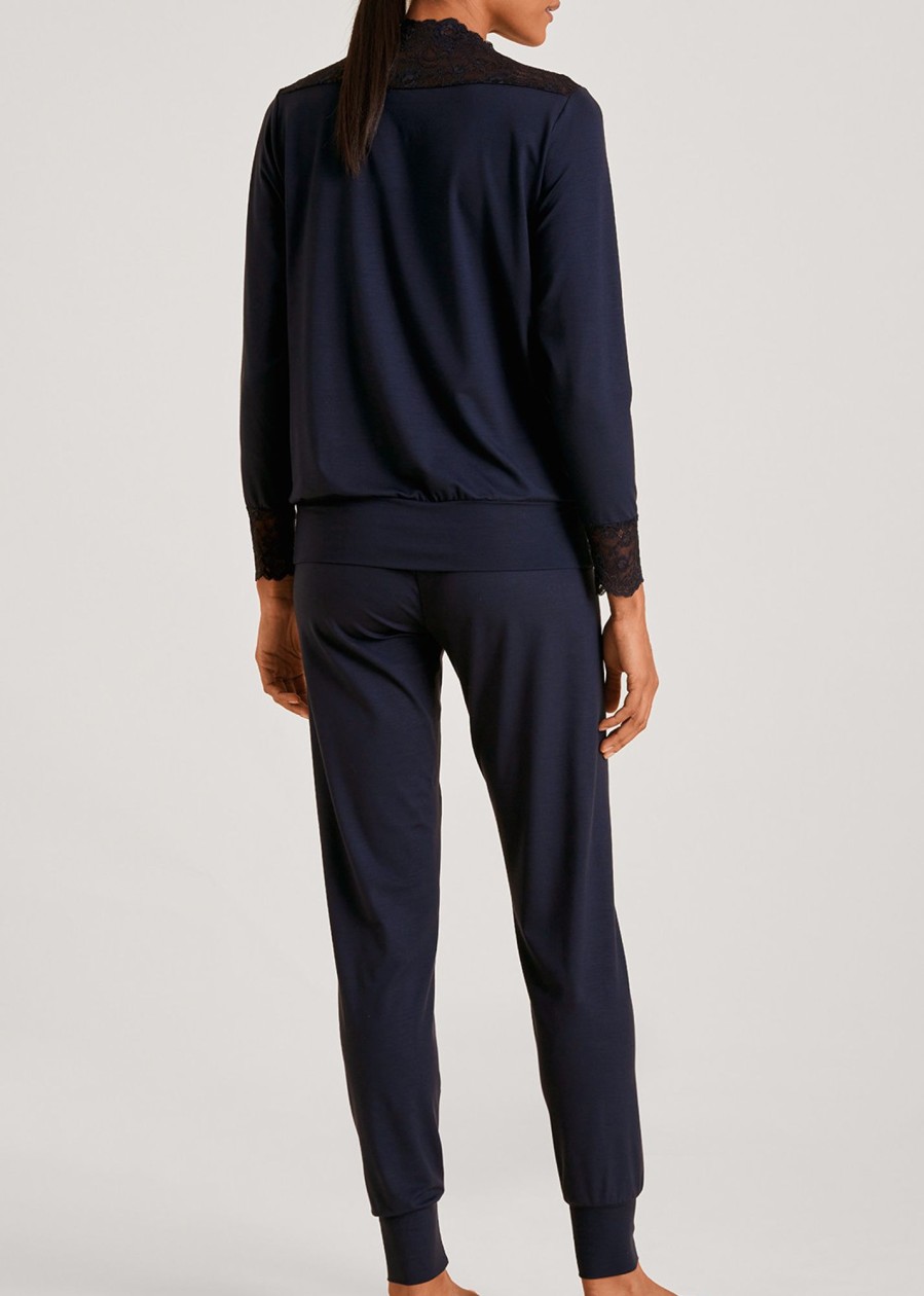 Nat Calida | Calida Elegant Dreams Dark Lapis Blue Pyjamas Xxs-L