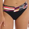 Badetoj Fantasie | Fantasie Swim Sanoa Island Black Bikiniunderdel Med Vikbar Kant S-Xxl