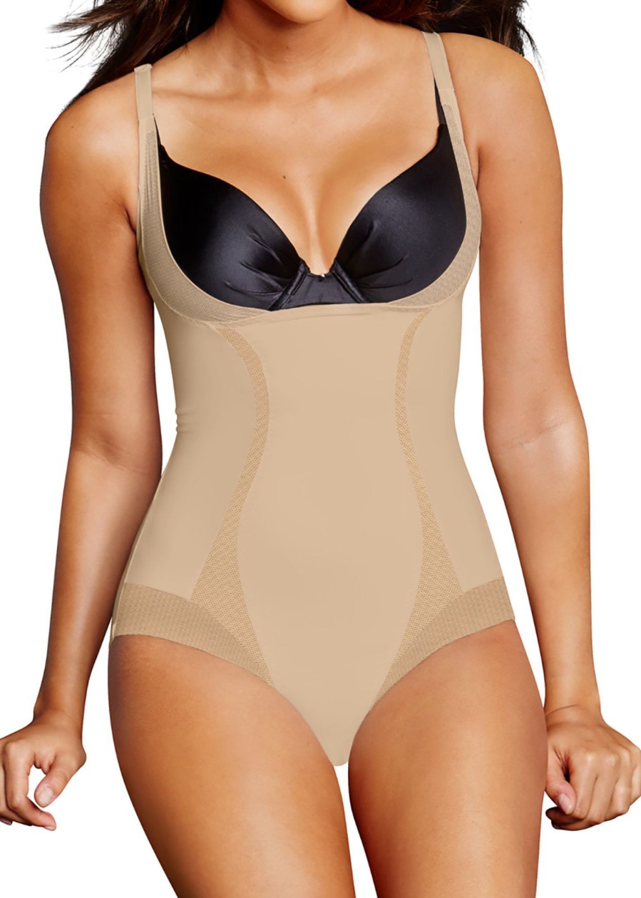 Shapewear Maidenform | Maidenform Firm Foundations Shapingbody S-2Xl Beige