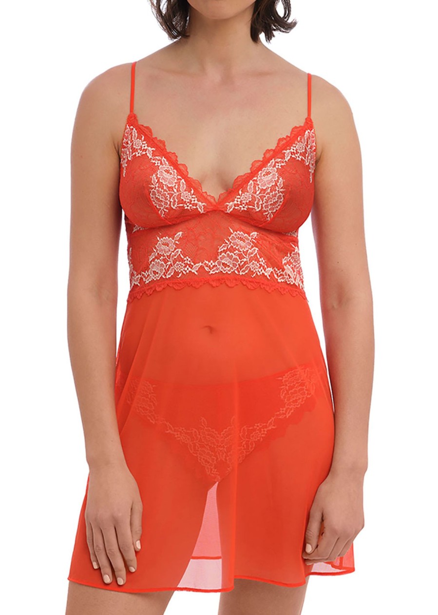 Nat Wacoal | Wacoal Lace Perfection Chemise S-Xl Orange