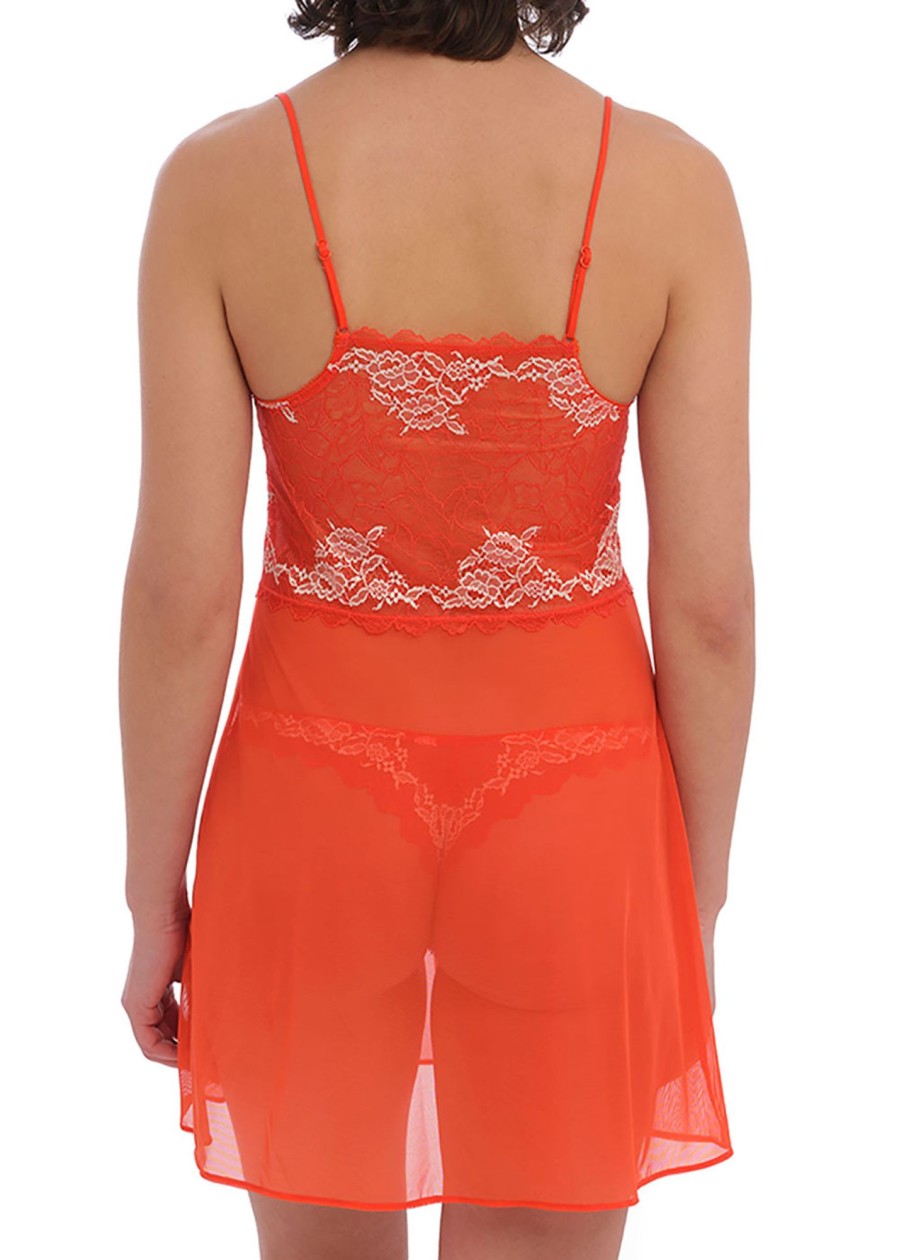 Nat Wacoal | Wacoal Lace Perfection Chemise S-Xl Orange