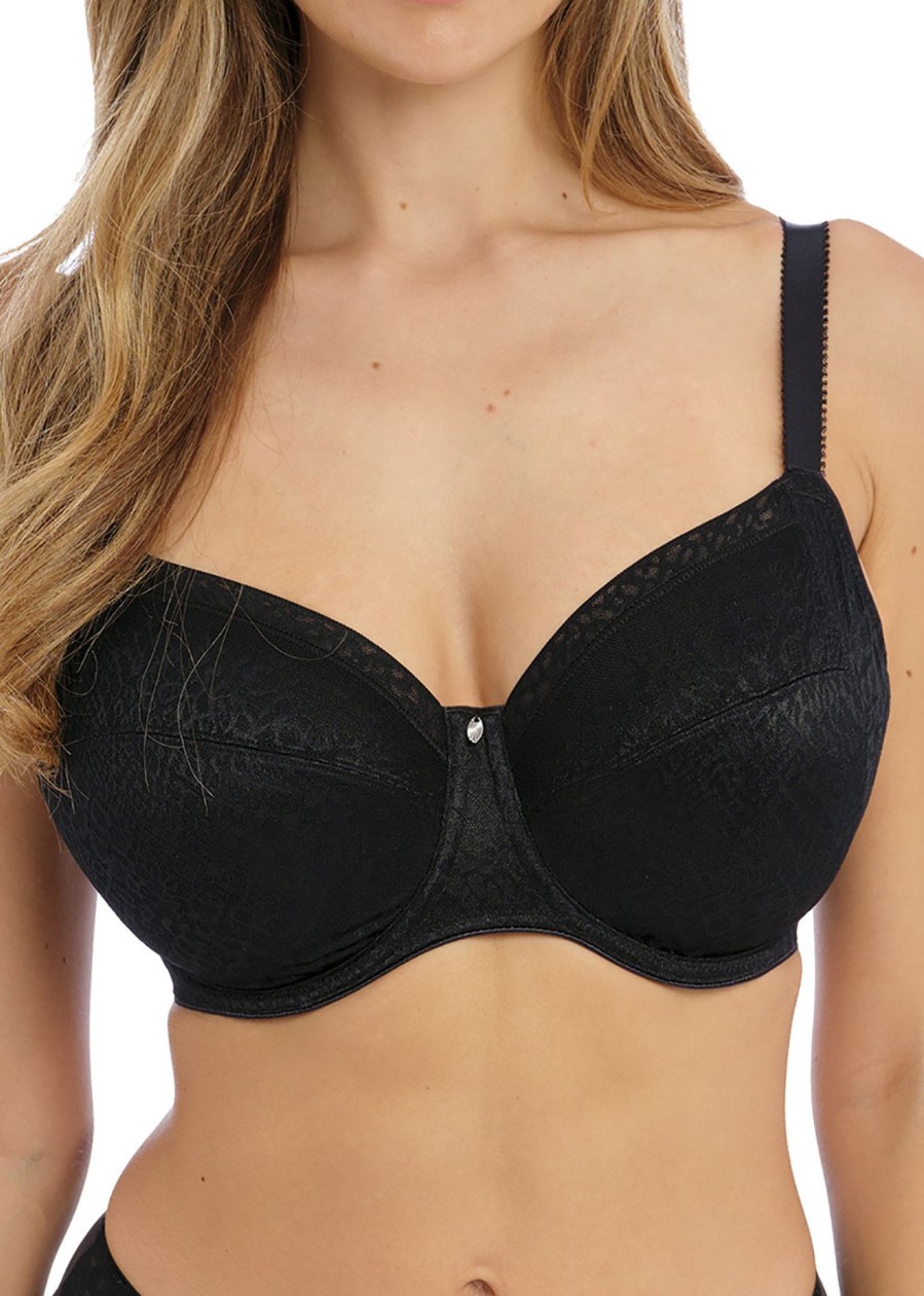 Underklader Fantasie | Fantasie Envisage Black Bh Med Sidsupport D-L Kupa