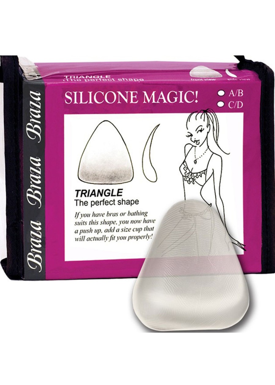 Underklader Braza | Braza Silicone Magic Triangle Silikon Bh Indlaeg