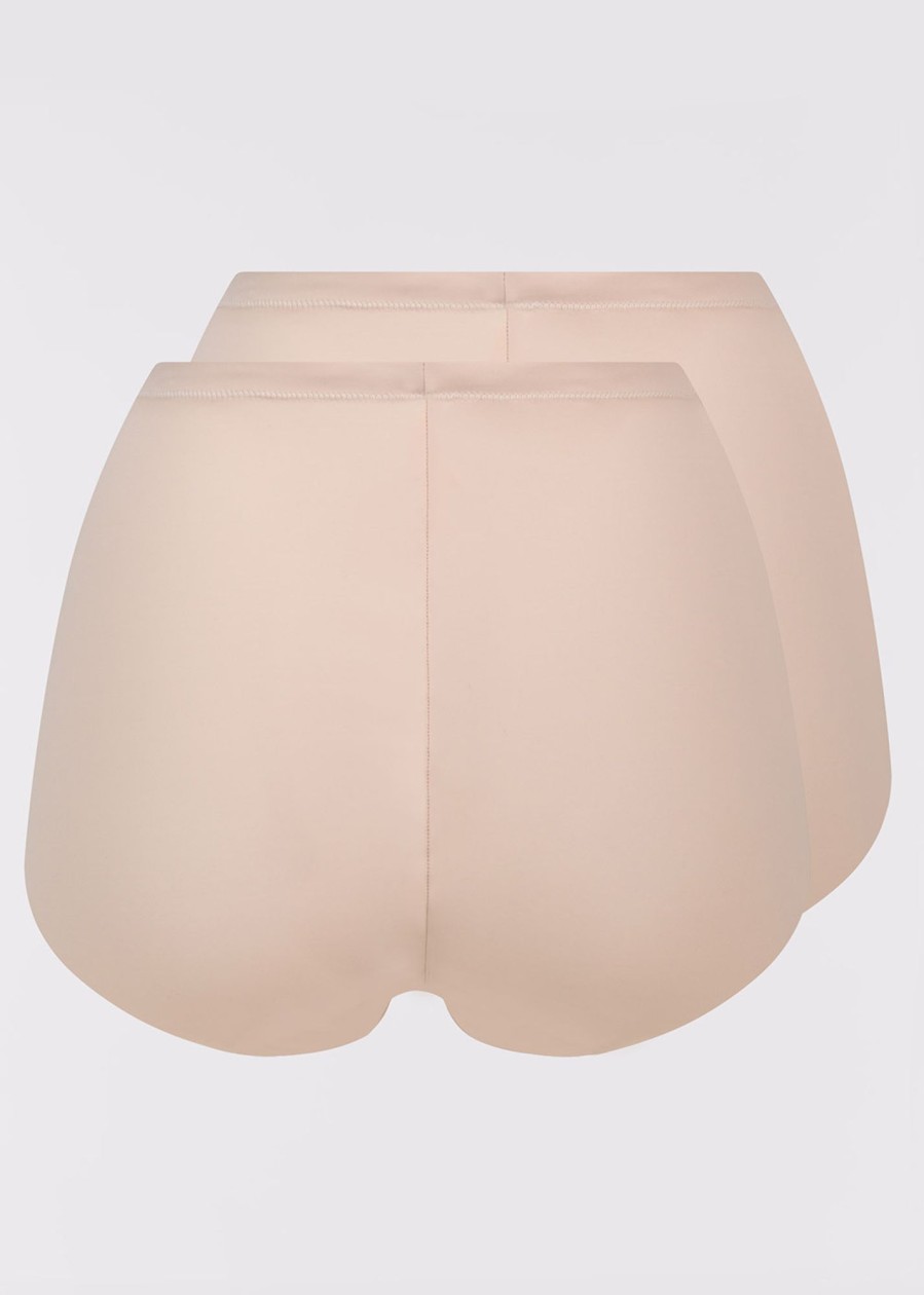 Shapewear Maidenform | Maidenform Sleek Smoothers 2-Pack Shapingtrosa S-2Xl Beige