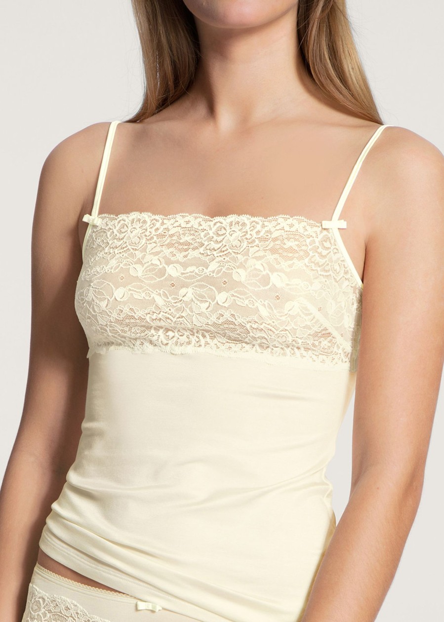 Toj Calida | Calida Sweet Secrets Spaghetti Strap Top Xxs-L Creme