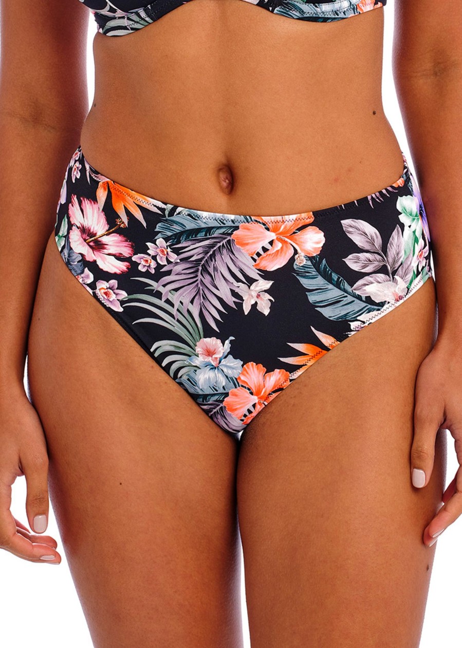 Badetoj Freya | Freya Swim Kamala Bay Midnight Bikiniunderdel Med Hog Midja Xs-Xxl