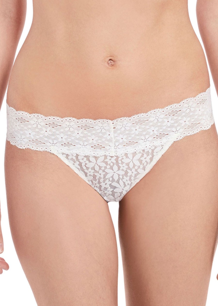 Underklader Wacoal | Wacoal Halo Lace Stringtrosa S-Xl Vit