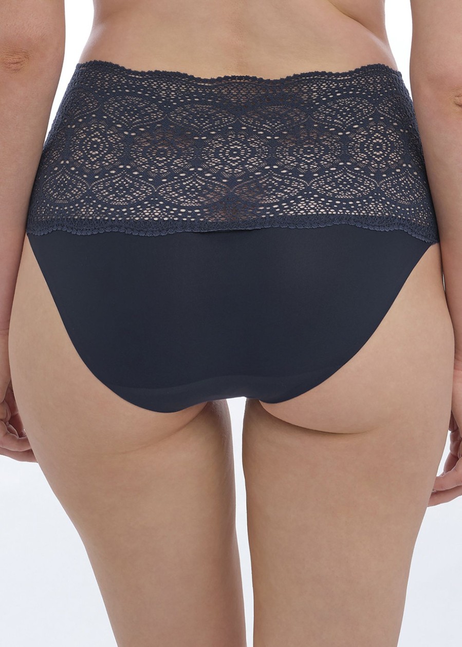 Underklader Fantasie | Fantasie Lace Ease Navy Invisible Brieftrosor One Size