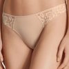 Underklader Calida | Calida Natural Comfort Lace Beige Stringtrosa Xxs-M