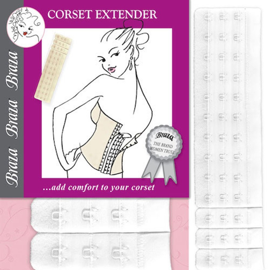 Underklader Braza | Braza Corset Extender Hvid - One Size