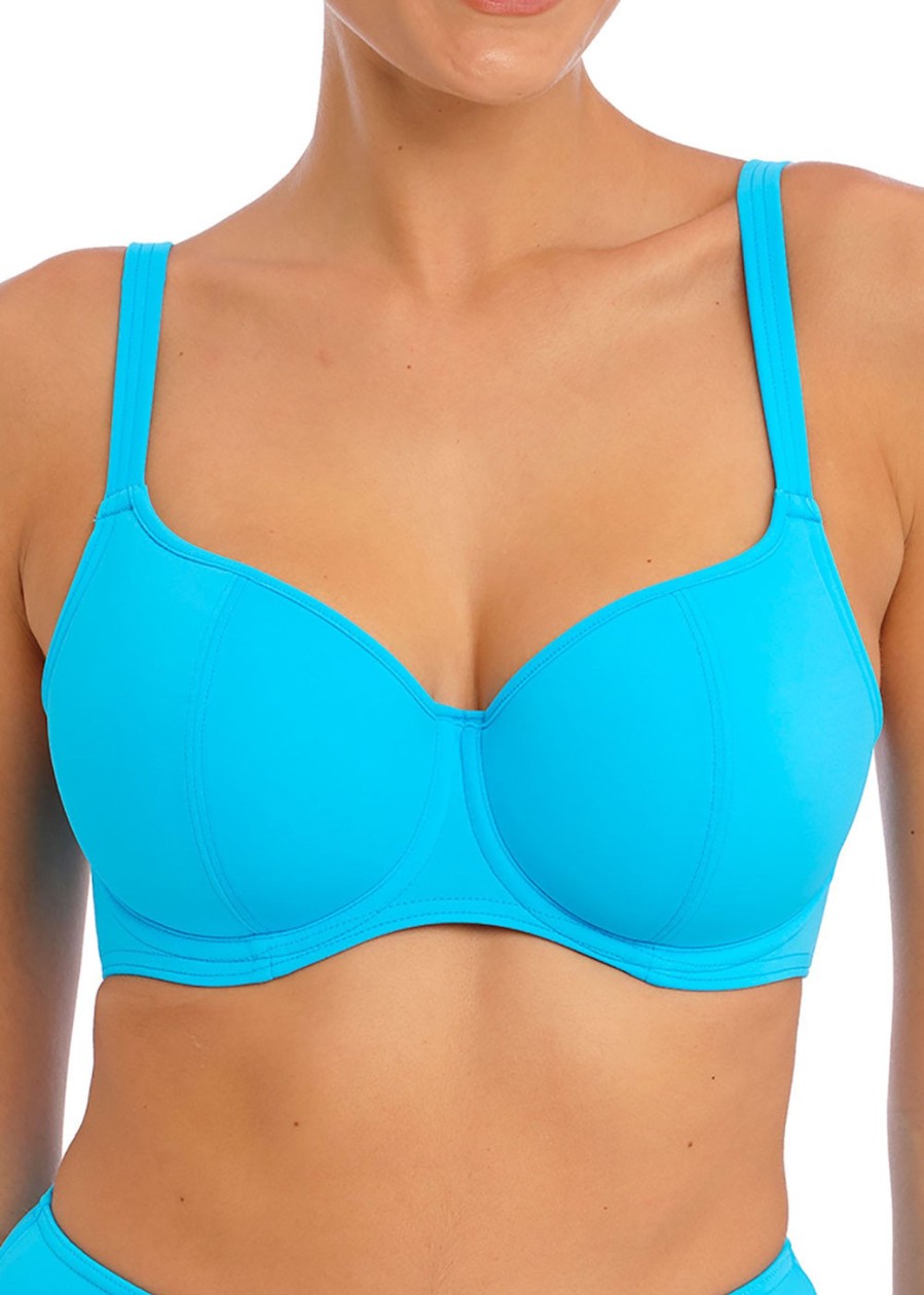 Badetoj Freya | Freya Swim Jewel Cove Plain Turquoise Bikinioverdel D-L-Kupa