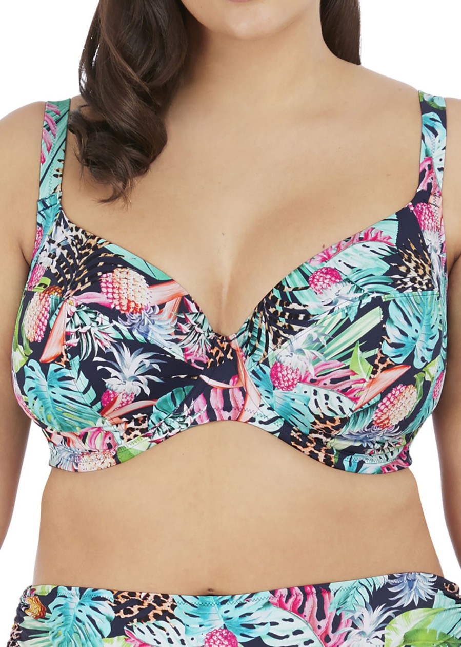 Badetoj Elomi | Elomi Swim Pina Colada Bikinioverdel Plunge E-L Kupa Monstrad