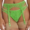 Underklader Freya | Freya Temptress Poison Green Strumpebandshallare Xs-Xl