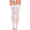 Underklader Leg Avenue | Sheer Lace Stockings - White