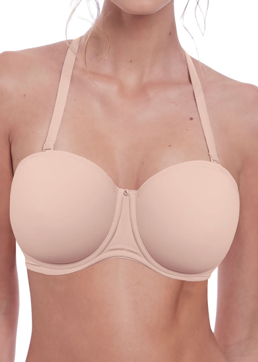 Underklader Fantasie | Fantasie Aura Natural Beige Formpressad Axelbandslos Bh D-J Kupa