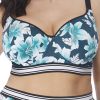 Badetoj Elomi | Elomi Swim Island Lily Bikinioverdel Crop Top F-K Skal Monstret