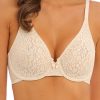 Underklader Wacoal | Wacoal Halo Lace Formpressad Bh B-G Kupa Beige