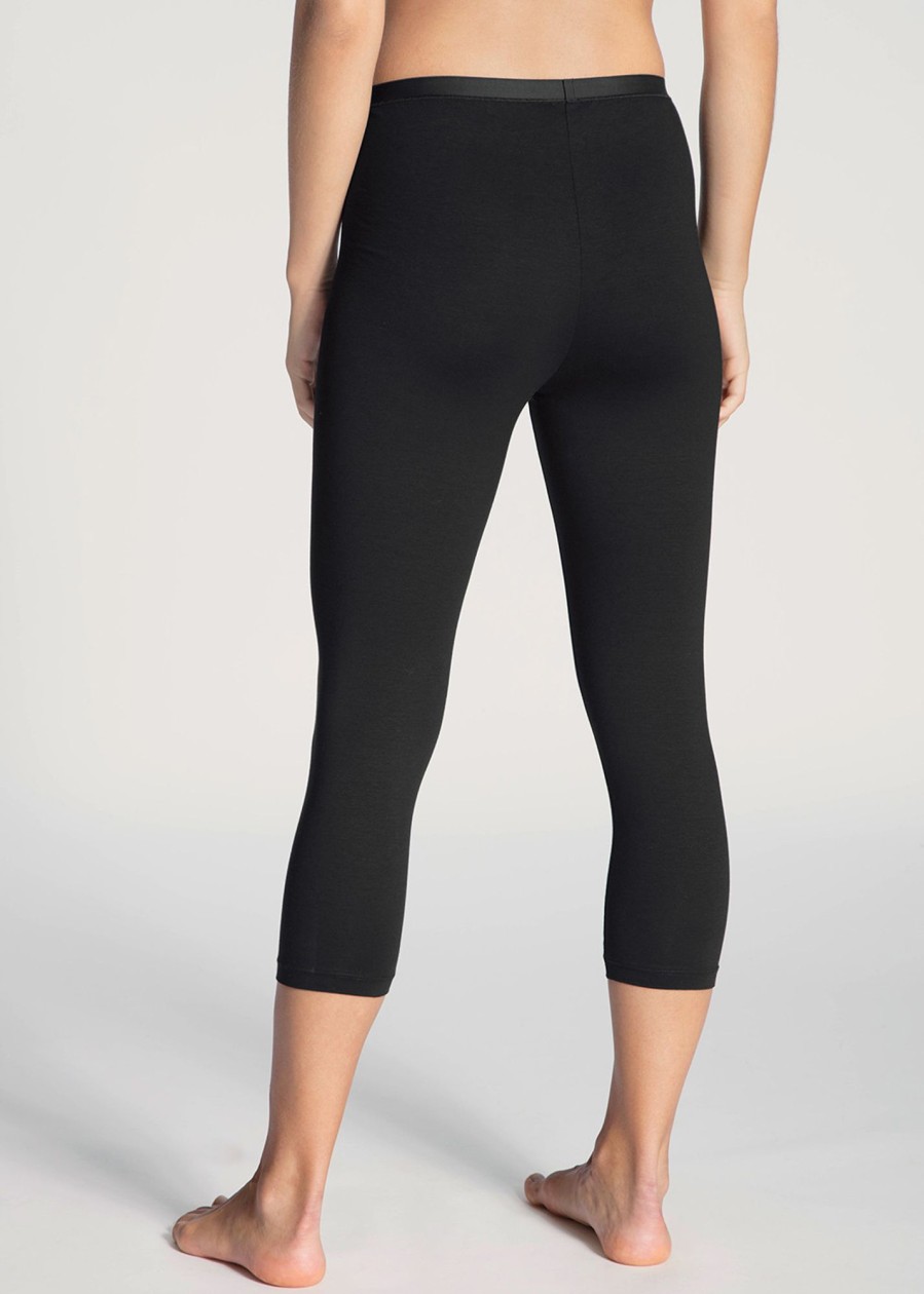 Toj Calida | Calida Natural Comfort Black 3/4 Leggings Xs-L