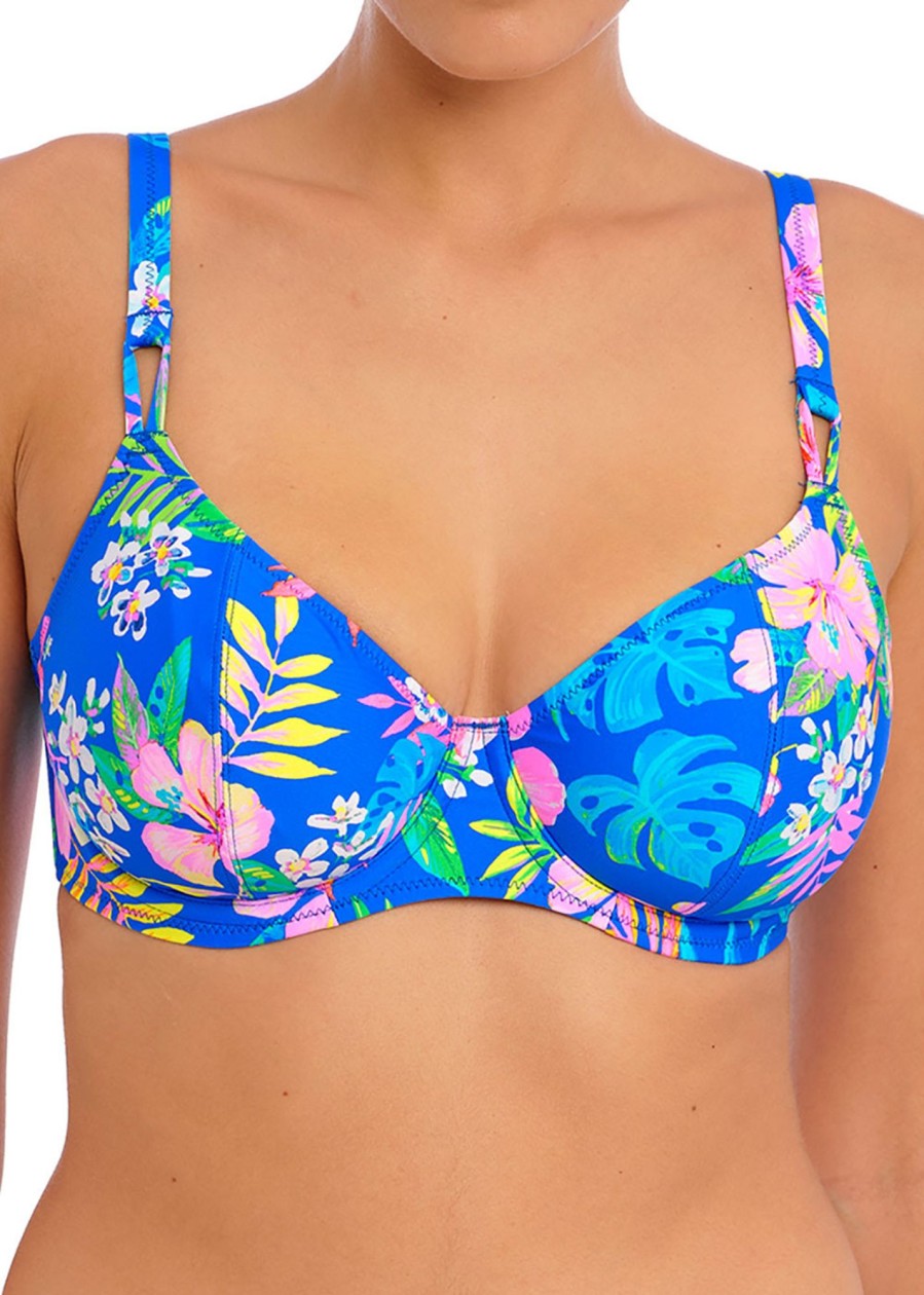 Badetoj Freya | Freya Swim Hot Tropics Blue Bikinioverdel Plunge D-L Kupa