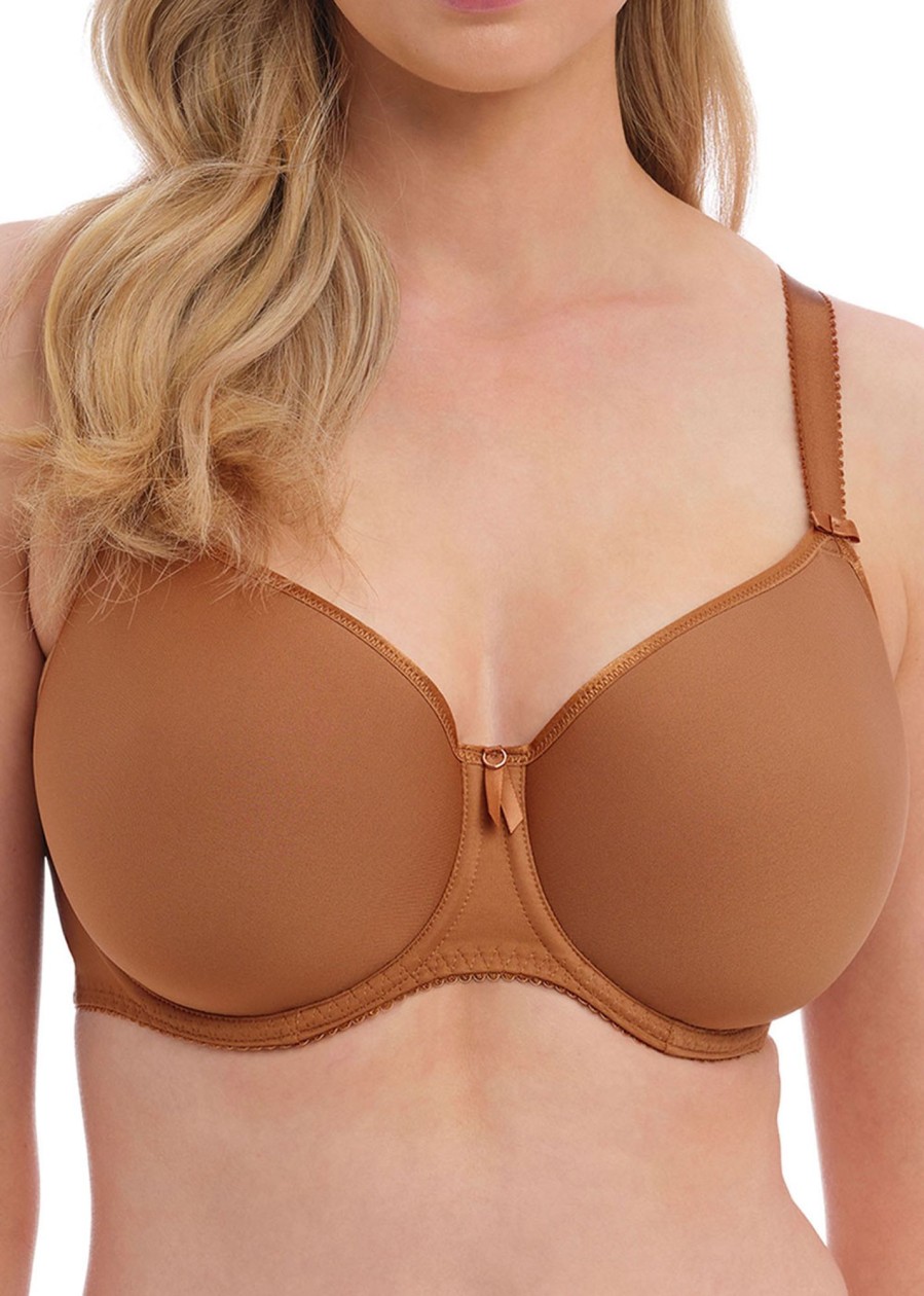 Underklader Fantasie | Fantasie Rebecca Essentials Formpressad Bh D-K Kupa Brun