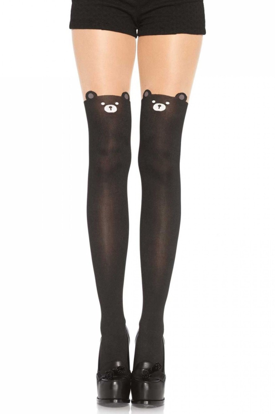 Underklader Leg Avenue | Black Bear Pantyhose