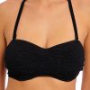 Badetoj Freya | Freya Swim Ibiza Waves Black Bikinioverdel Bandeau D-I Kupa