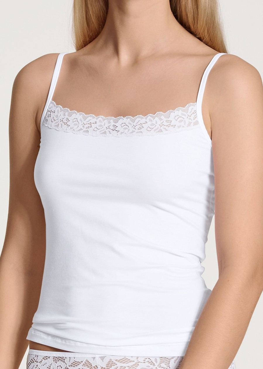 Toj Calida | Calida Natural Comfort Lace White Linne Xxs-L