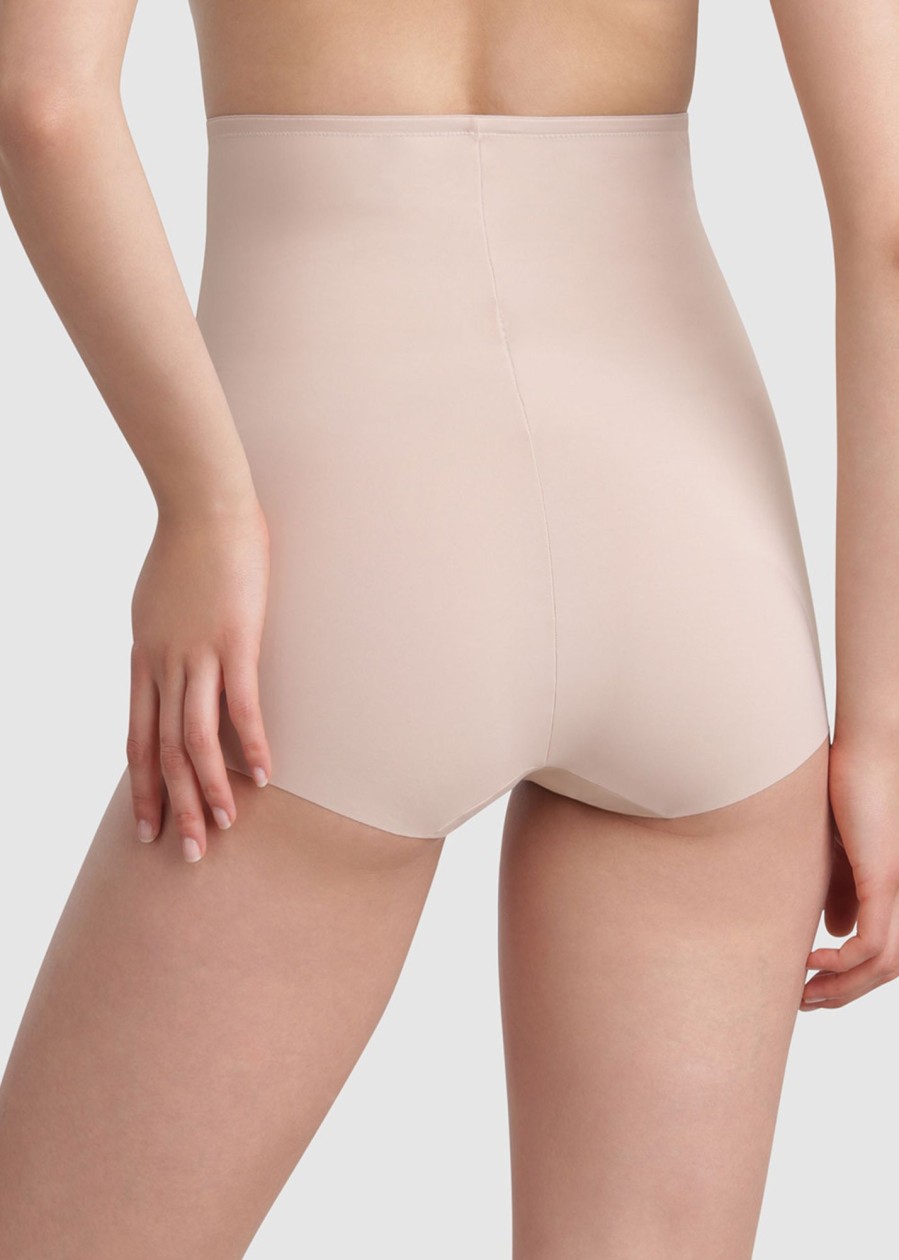 Shapewear Maidenform | Maidenform Sleek Smoothers Shapingtrosa Med Hog Midja S-2Xl Beige