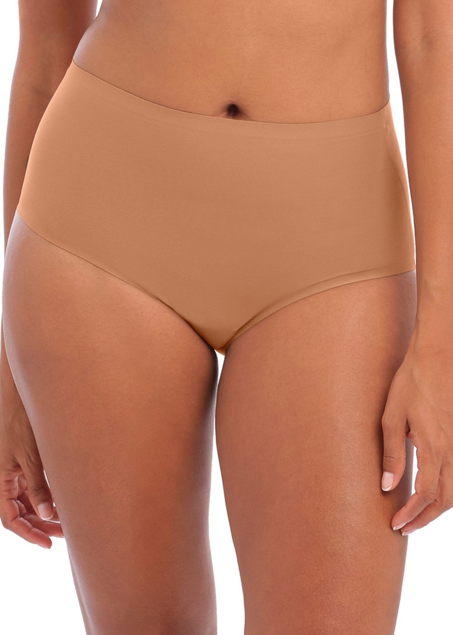 Underklader Fantasie | Fantasie Smoothease Invisible Brieftrosor Med Hog Midja One Size Brun