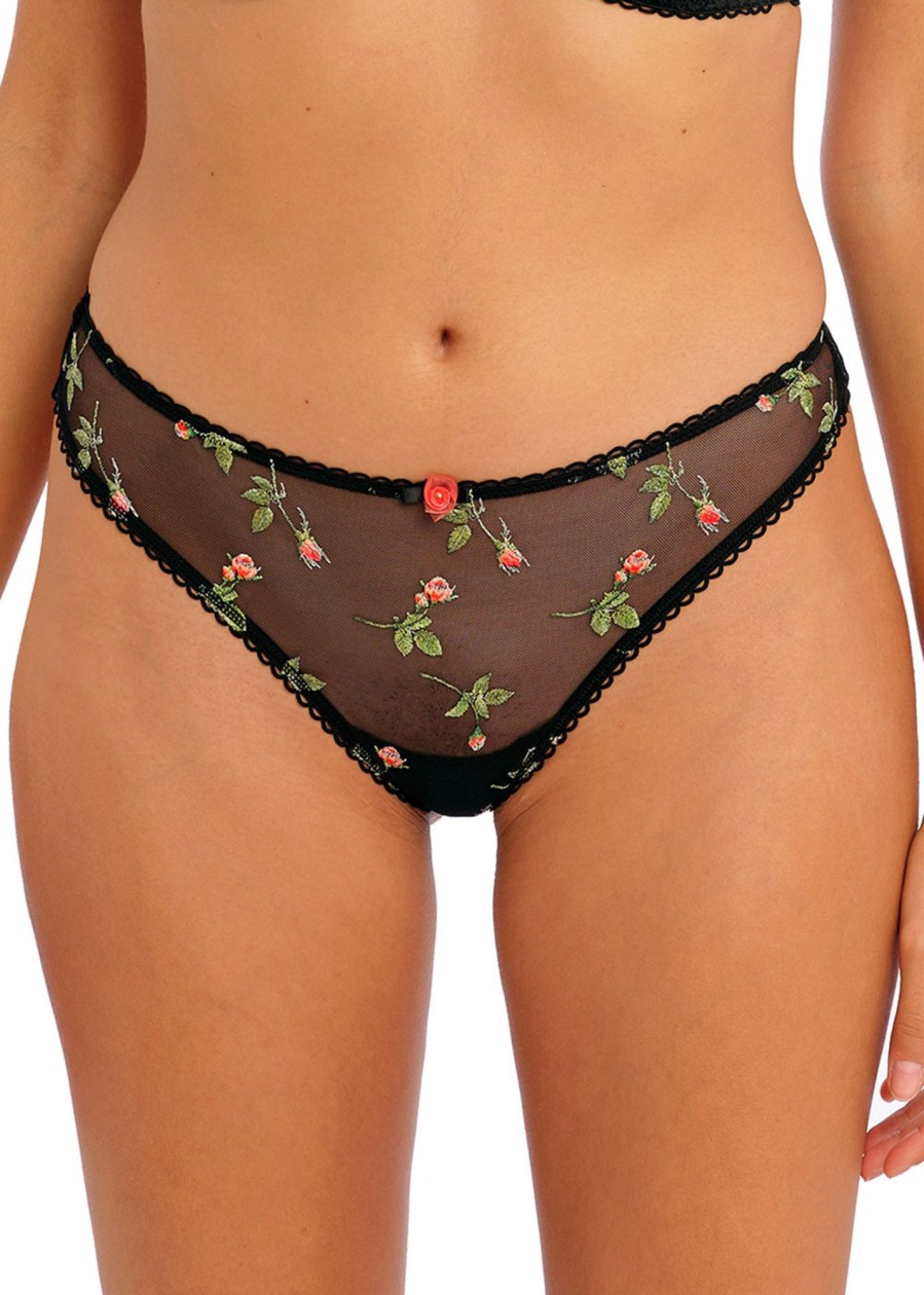 Underklader Freya | Freya Rose Blossom Black Brasiliansk Stringtrosa Xs-Xl