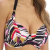 Badetoj Fantasie | Fantasie Swim Sanoa Island Black Bikinioverdel Halterneck D-K Kupa