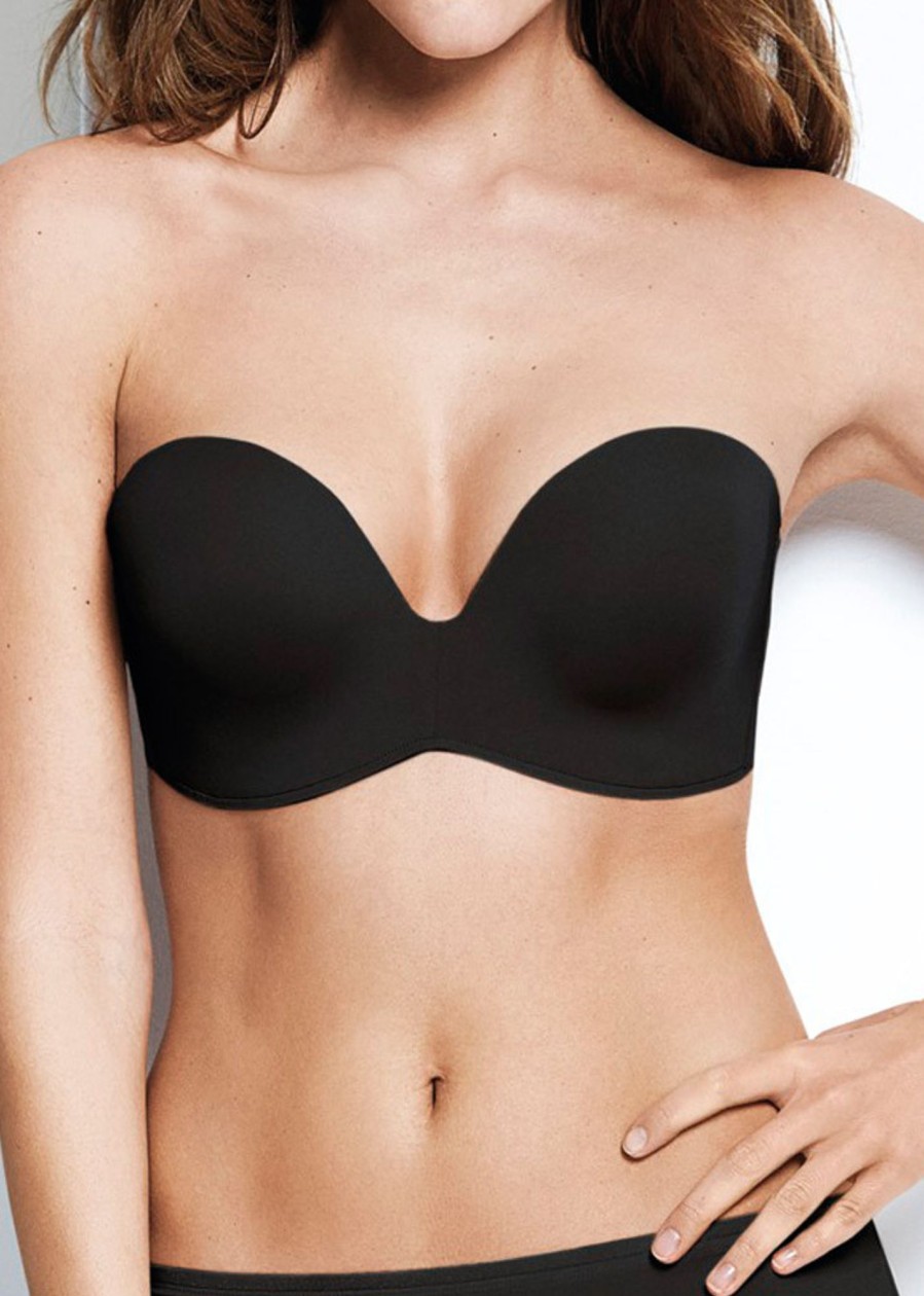 Underklader Wonderbra | Wonderbra Perfect Strapless Bh A-I Skal Sort