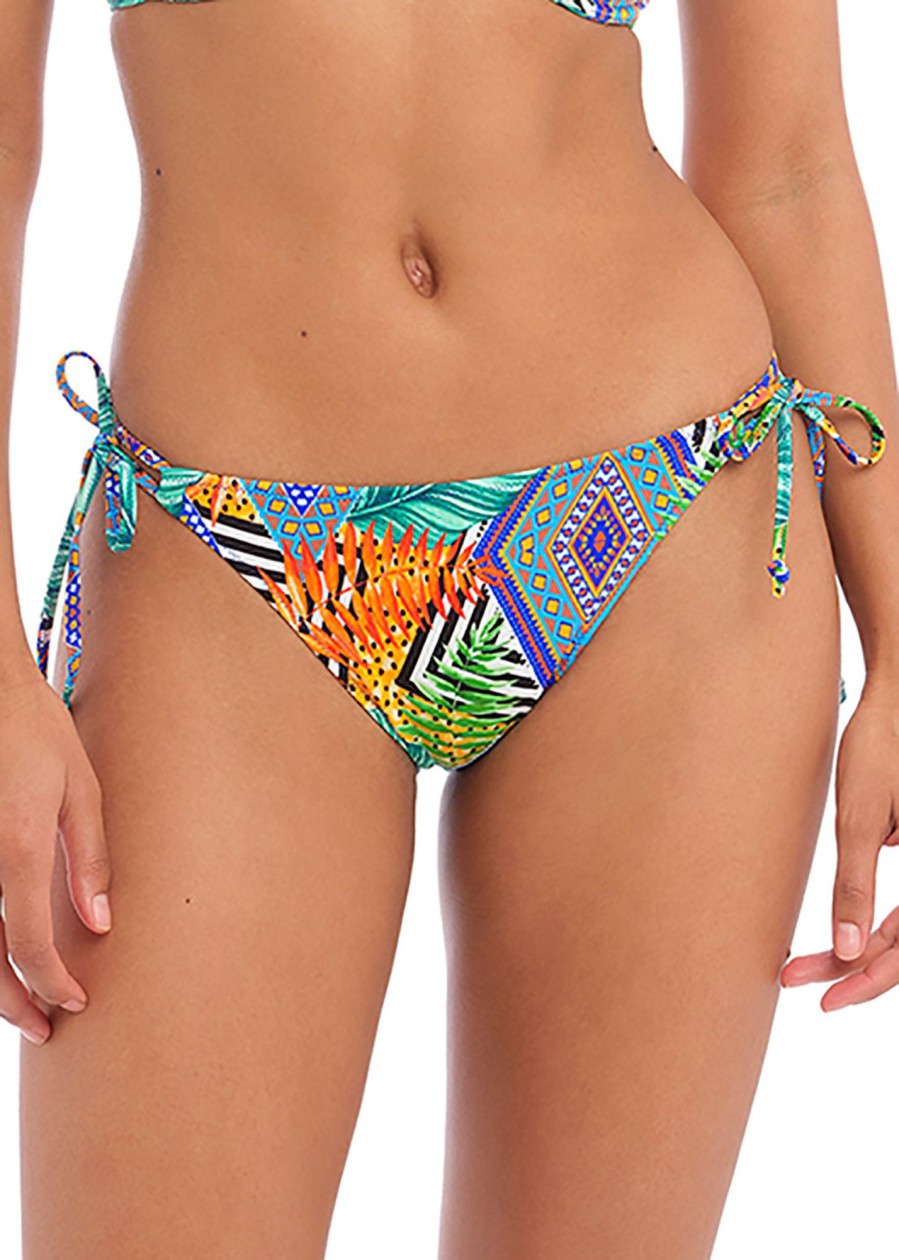 Badetoj Freya | Freya Swim Cala Palma Bikiniunderdel Med Sidknytning Xs-Xl Multi