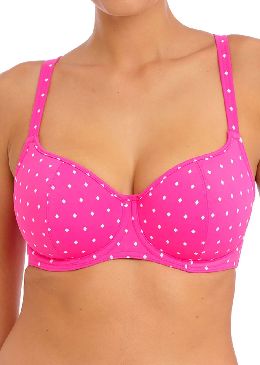 Badetoj Freya | Freya Swim Jewel Cove Raspberry Bikinioverdel D-L-Kupa