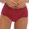 Underklader Fantasie | Fantasie Lace Ease Red Invisible Brieftrosor One Size