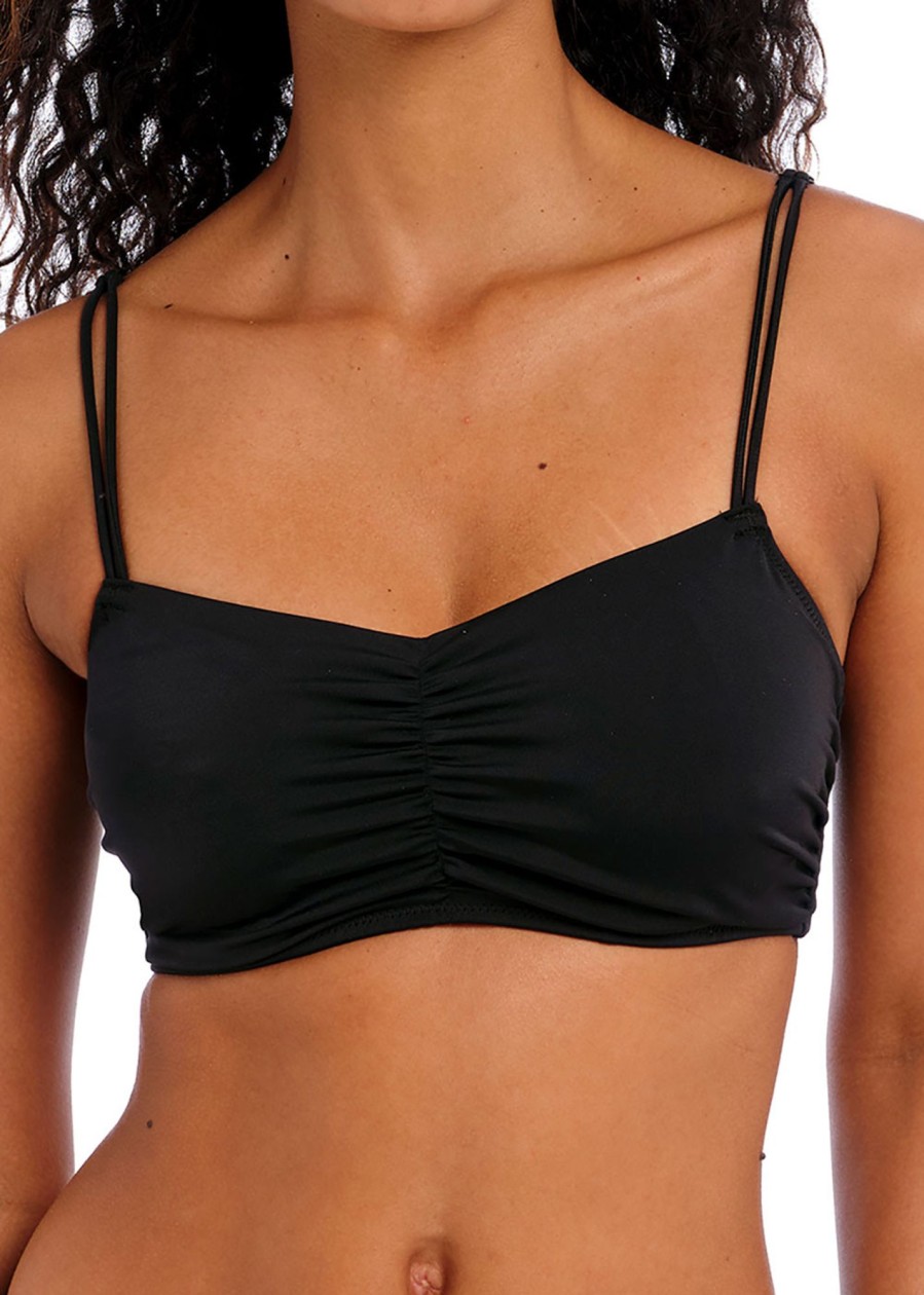 Badetoj Freya | Freya Swim Jewel Cove Plain Black Bikinioverdel Bralette D-I-Kupa