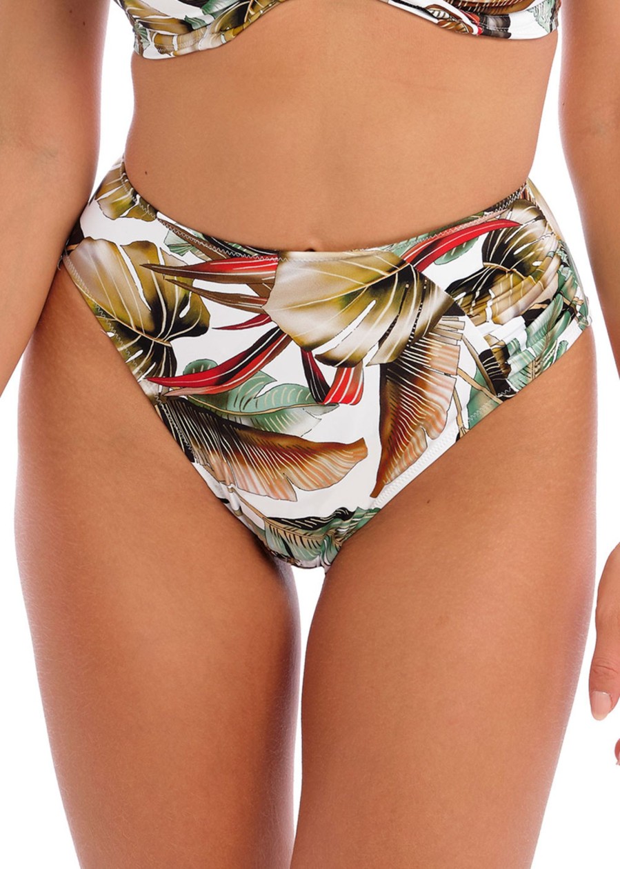 Badetoj Fantasie | Fantasie Swim Kinabalu Jungle Bikiniunderdel Med Hog Midja Xs-Xxl