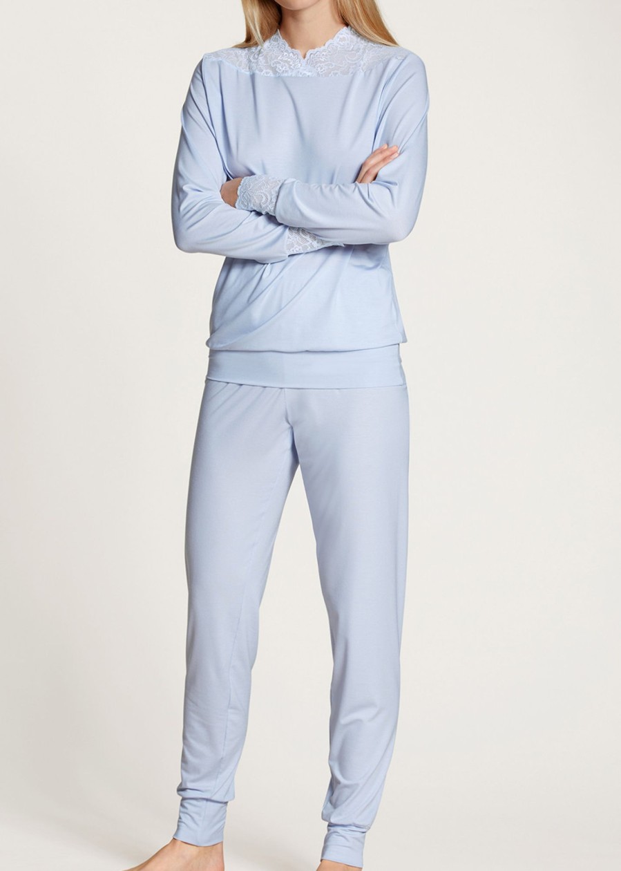 Nat Calida | Calida Elegant Dreams Harmony Blue Pyjamas Xxs-L