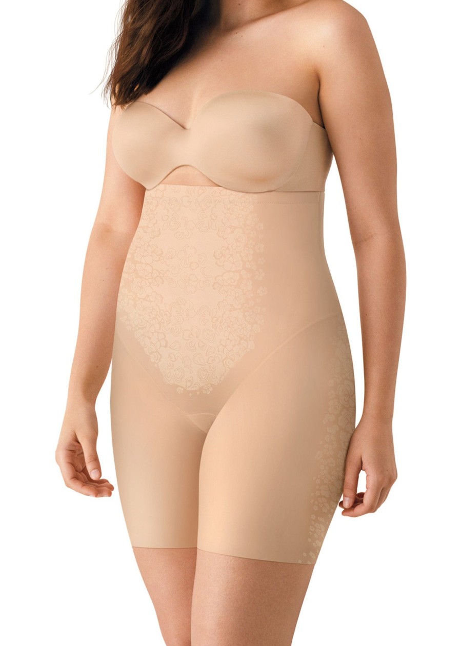 Shapewear Maidenform | Maidenform Fitsense Shapingshorts Med Hog Midja S-2Xl Beige