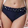 Badetoj Abecita | Abecita Pompom Bikini Trusse Med Foldbar Kant 36-48 Navy