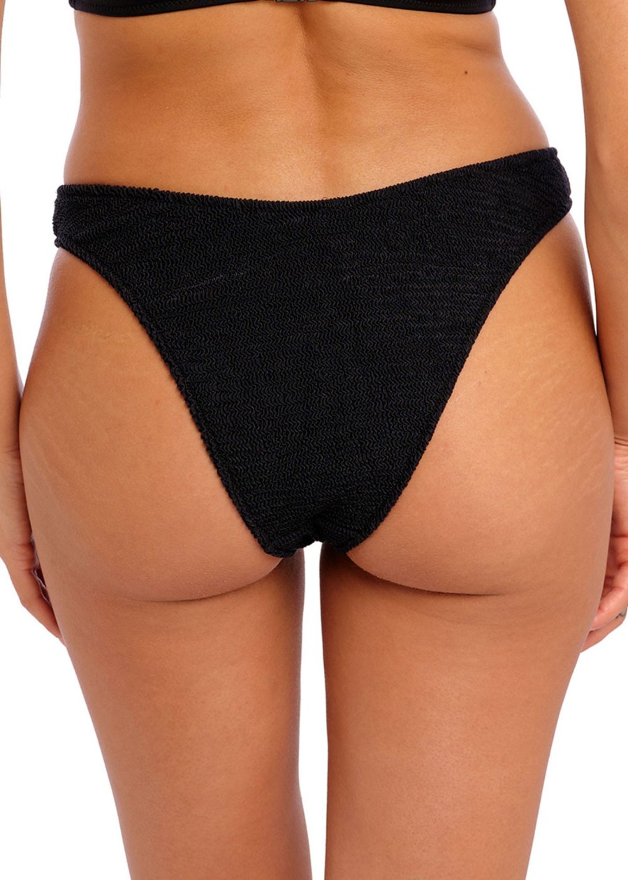 Badetoj Freya | Freya Swim Ibiza Waves Black High Leg Bikini Brief Xs-Xl