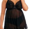 Underklader Elomi | Elomi Priya Black Babydoll F-L Kupa