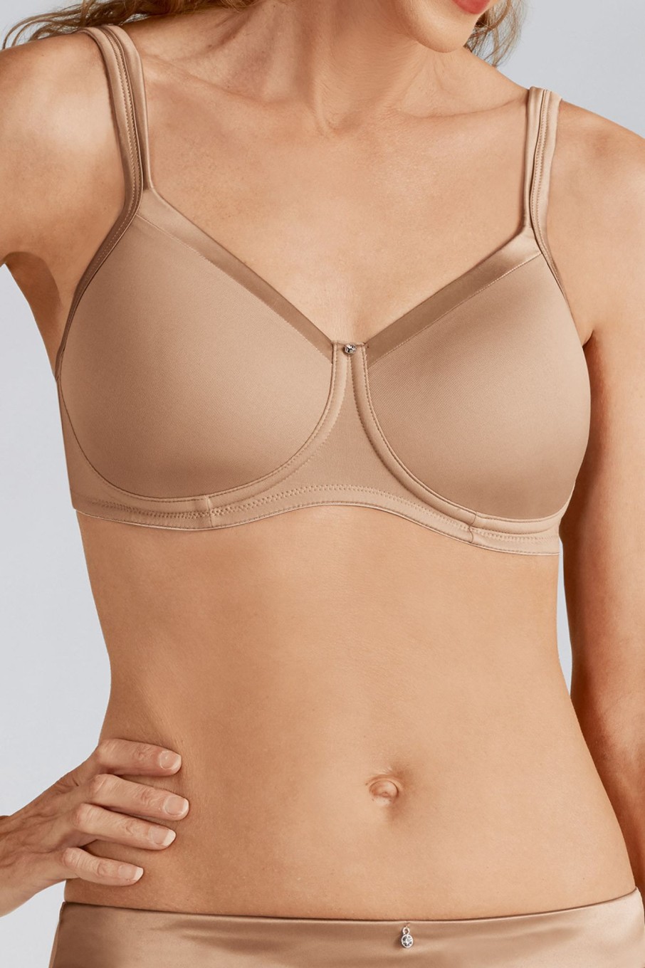 Underklader Amoena | Amoena Lara Satin Blod Bh Aa-E Skal Beige