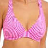 Badetoj Freya | Freya Swim Jewel Cove Stripe Raspberry Bikinioverdel Hogt Apex D-M-Kupa