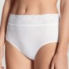 Underklader Calida | Calida Lycraspitze Midi-Brief Trusse Xs-L Hvid