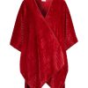 Nat Damella | Damella Poncho Ruby Red One Size