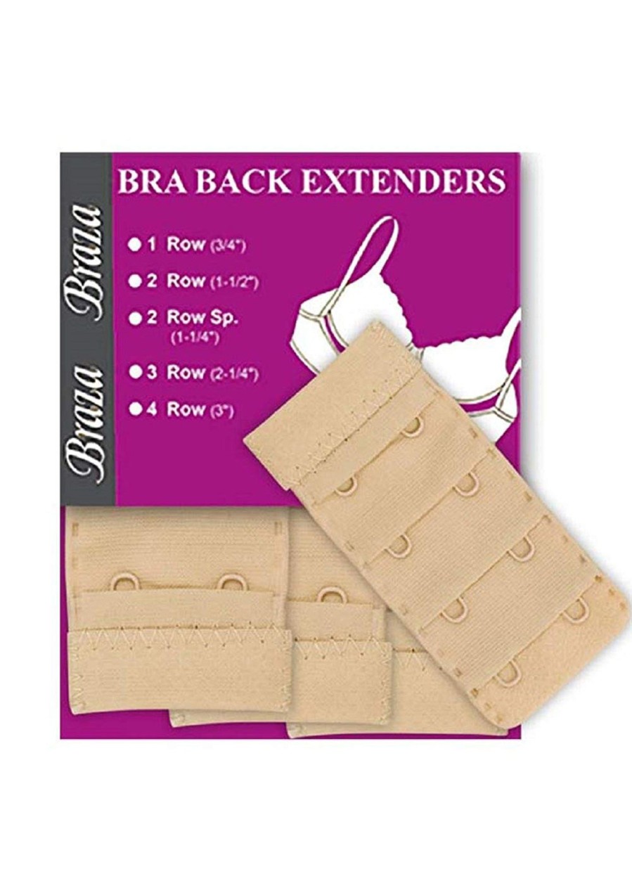 Underklader Braza | Braza Bra Extenders Brede 2 Raekker One Size Beige