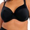 Badetoj Elomi | Elomi Swim Plain Sailing Black Bikinioverdel Plunge F-N Kupa