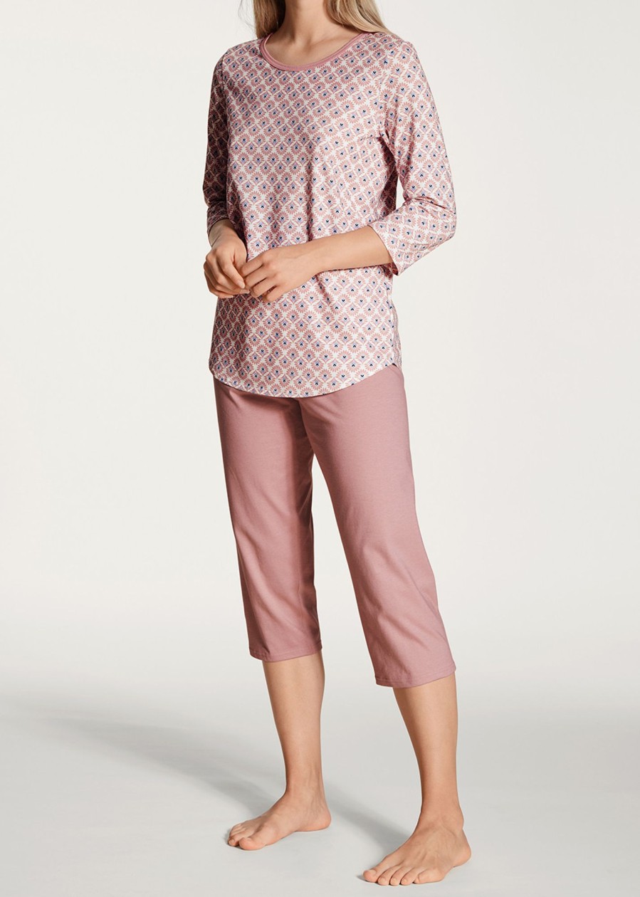 Nat Calida | Calida Lovely Nights Rose Bud 3/4 Pyjamas Xs-L